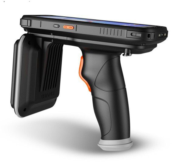 Handheld for scanning QR/barcodes or RFID